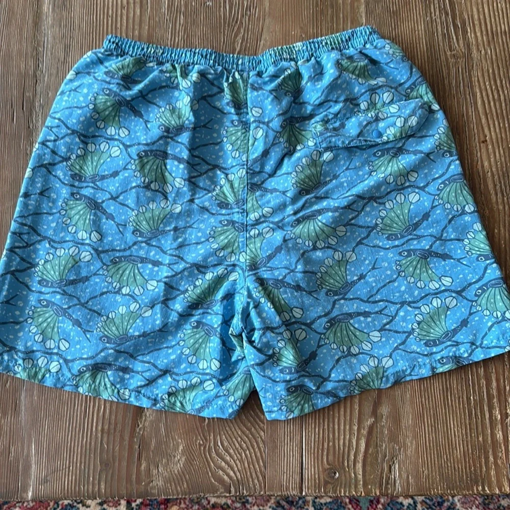 Patagonia Men's Baggies Shorts Hexy Fish Radar Blue small